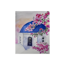 Load image into Gallery viewer, KelseyMDesigns Art Print “Santorini Blue Domes” (free USA shipping included)
