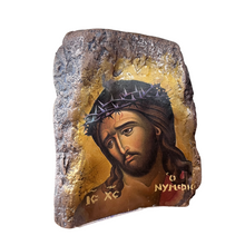 Load image into Gallery viewer, Stone-like Standing Icon—Christ the Bridegroom or Theotokos
