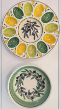 Load image into Gallery viewer, Ceramic 10.5” Olive Branch Egg Platter (free USA shipping included)
