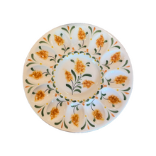 Load image into Gallery viewer, Ceramic 10.5” Goldenrod Floral Egg Platter (free USA shipping included)
