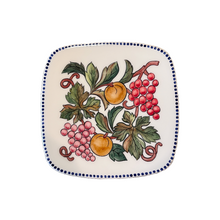 Load image into Gallery viewer, Ceramic Square Plate Fruits (free USA shipping included)
