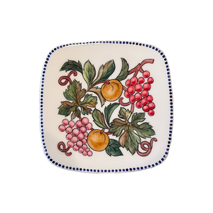 Ceramic Square Plate Fruits (free USA shipping included)