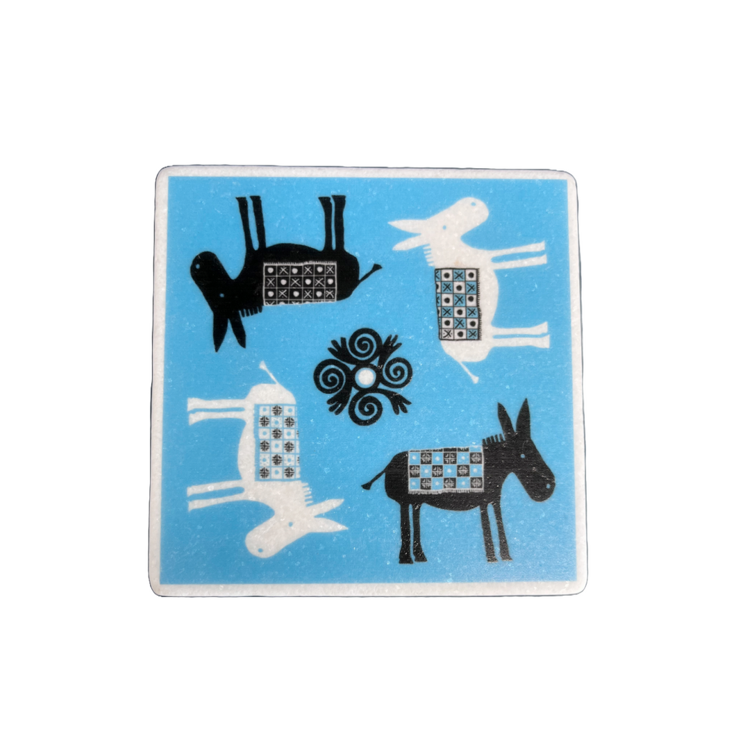 Greek Marble Coaster (free USA shipping included)