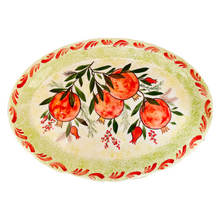 Load image into Gallery viewer, Pomegranates Oval Platter 12 1/2”
