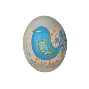 Easter Wooden Egg Blue Bird