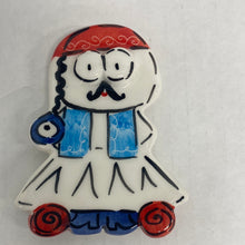 Load image into Gallery viewer, Glazed Ceramic Tsolias Magnet
