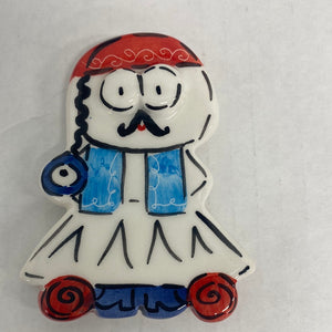 Glazed Ceramic Tsolias Magnet