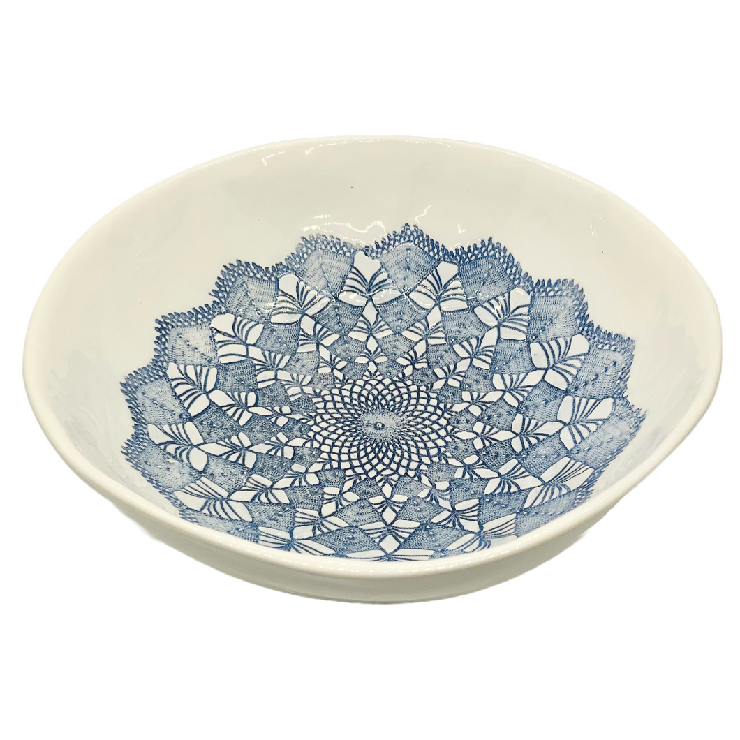 Ceramic Lace Serving Bowl