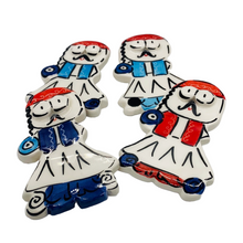 Load image into Gallery viewer, Glazed Ceramic Tsolias Magnet
