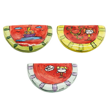 Load image into Gallery viewer, Glazed Ceramic Watermelon Magnet (2 design choices)
