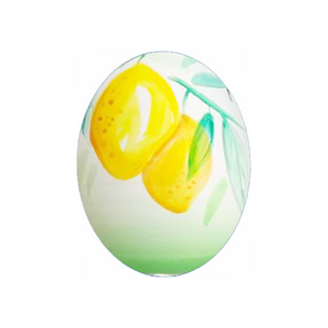 Lemons Solid Wood Egg (2 size choices)