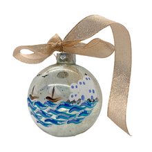 Load image into Gallery viewer, Glass Greek Island Bauble
