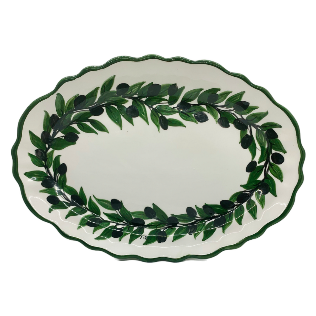 Ceramic Oval Olive Platter