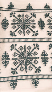 Stavroula Cross-Stitch Runner (Multiple size and color choices)