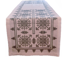 Load image into Gallery viewer, Stavroula Cross-Stitch Runner (Multiple size and color choices)
