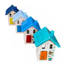 Load image into Gallery viewer, Ceramic House Votive Holder - 2 sizes, multiple designs (sold individually)
