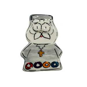Ceramic Glazed Orthodox Priest Magnet