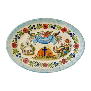 Καλό Πάσχα (Happy Easter/Pascha) Oval Platter