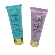 Load image into Gallery viewer, Travel Size Goats Milk 2.2oz Lotion Tube (2 scent choices)
