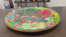 Load and play video in Gallery viewer, Hand-painted Lazy Susan (free USA shipping included)
