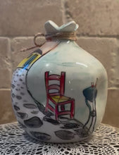 Load and play video in Gallery viewer, Ceramic Pomegranate: Greek Island—only one left (free USA shipping included)
