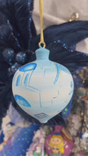 Load and play video in Gallery viewer, Greece Doodles Wooden Ornament (free USA shipping included)
