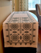 Load image into Gallery viewer, Stavroula Cross-Stitch Runner (Multiple size and color choices)
