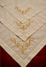 Load image into Gallery viewer, Embroidered Dinner Napkin (2 color choices)
