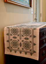 Load image into Gallery viewer, Stavroula Cross-Stitch Runner (Multiple size and color choices)

