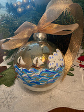 Load image into Gallery viewer, Glass Greek Island Bauble
