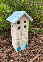 Load image into Gallery viewer, Ceramic House Votive Holder - 2 sizes, multiple designs (sold individually)
