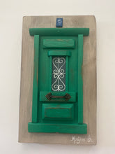 Load image into Gallery viewer, Handmade “Tiny” Wooden Greek Door-multiple color choices  (free USA shipping included)
