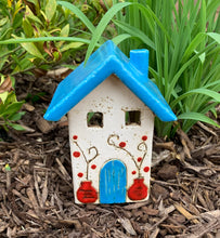 Load image into Gallery viewer, Ceramic House Votive Holder - 2 sizes, multiple designs (sold individually)
