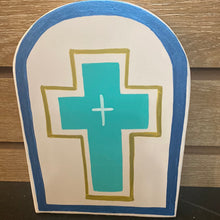 Load image into Gallery viewer, Wooden Wall Decor with Cross Design
