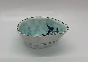 Small Teardrop/Boat Ceramic Bowl