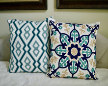 Load image into Gallery viewer, “Persephone&quot; Pillow Cover- as is with slight stitching defects
