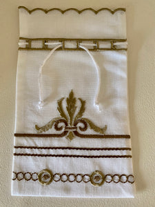 Sevasti Embroidered Pouch (2 color choices)