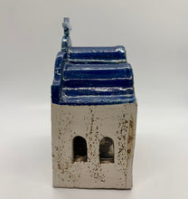 Load image into Gallery viewer, Large Rustic Stoneware Church Votive Holder (Multiple color choices) in
