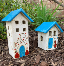 Load image into Gallery viewer, Ceramic House Votive Holder - 2 sizes, multiple designs (sold individually)
