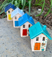 Load image into Gallery viewer, Ceramic House Votive Holder - 2 sizes, multiple designs (sold individually)
