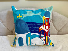 Load image into Gallery viewer, &quot;Firostefani&quot; Pillow Cover
