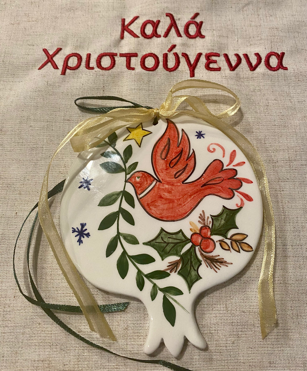 Ceramic Pomegranate-shaped Ornament