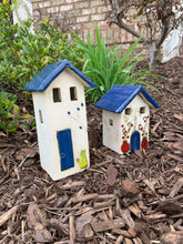 Load image into Gallery viewer, Ceramic House Votive Holder - 2 sizes, multiple designs (sold individually)
