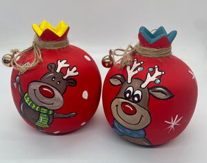 Ceramic Reindeer Pomegranate (Multiple design choices)