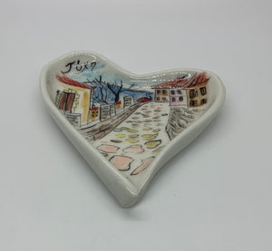 Heart Ceramic Trinket Dish (Υγεία or Ελπίδα)