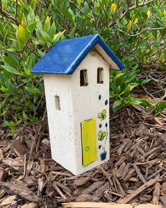Ceramic House Votive Holder - 2 sizes, multiple designs (sold individually)