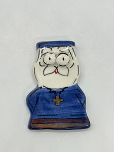 Ceramic Orthodox Priest Magnet (free USA shipping included)