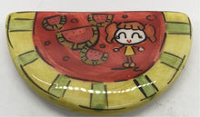 Load image into Gallery viewer, Glazed Ceramic Watermelon Magnet (2 design choices)
