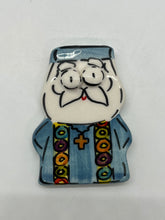 Load image into Gallery viewer, Ceramic Glazed Orthodox Priest Magnet
