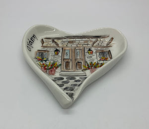 Heart Ceramic Trinket Dish (Υγεία or Ελπίδα)